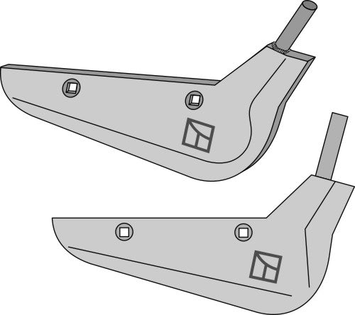 Beet lifter share, right model