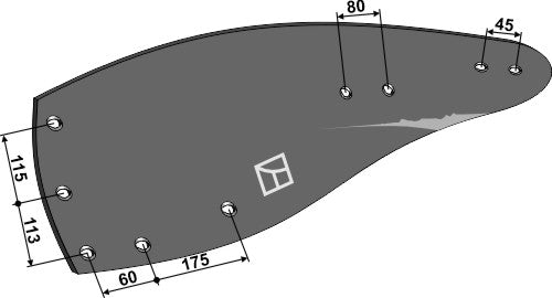 Moldboard - left