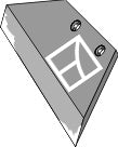 Reversible point share - 14'' - right