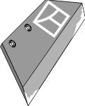 Reversible point share - 16'' - left