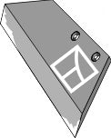 Reversible point share - 16'' - right
