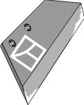 Reversible point share - 16'' - left