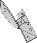 Bracket for reversible point - left