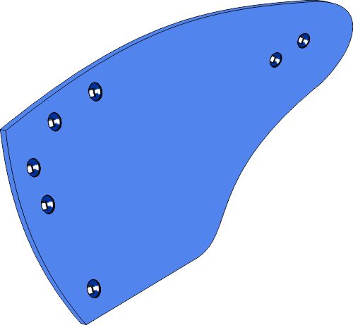Moldboard HRP-297RL - left