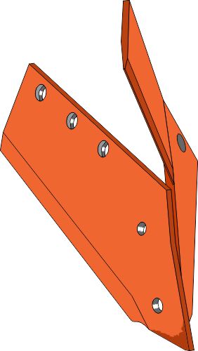 Reversible point share with share knife - right