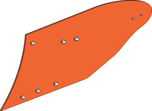 Moldboard one-piece - left