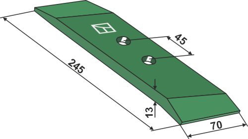 Reversible point DWSR 70x13 - right