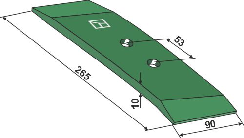 Reversible point SWS600R 90x10 - right