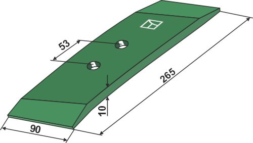Reversible point SWS600L 90x10 - left