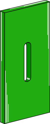 Greenflex plastic scraper for packer rolls