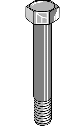 Hexagon bolt M16x2x91 without nut