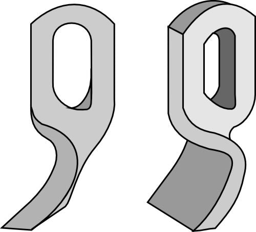 Brigade-blade 88x40mm
