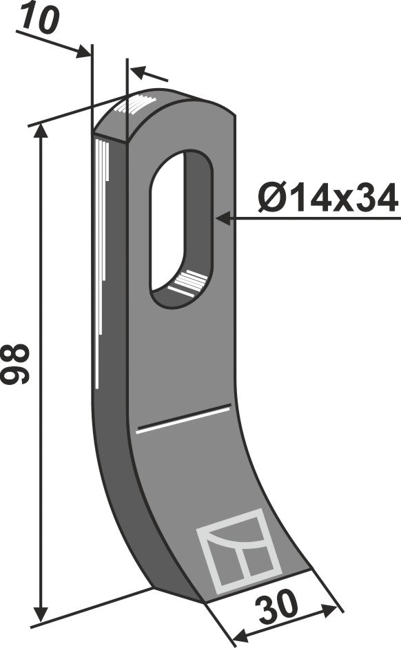 Flail 98x30mm
