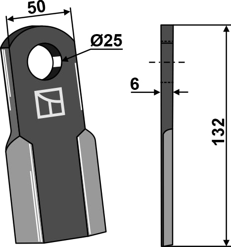 Flail RC132x50mm