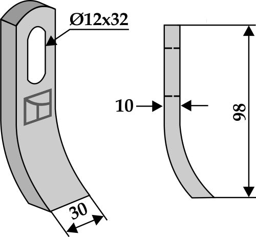 Flail 98x30mm
