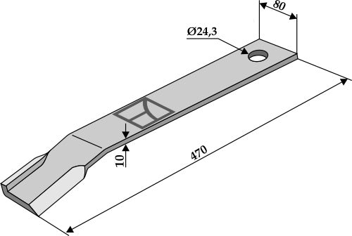 Mover-blade 470mm - left