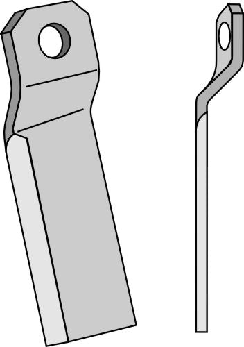 Twisted comminution blade 360x100mm - long - right