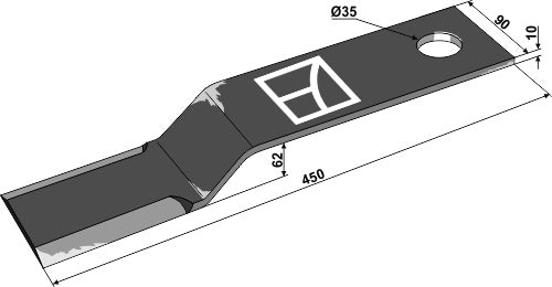 Mover-blade 450mm