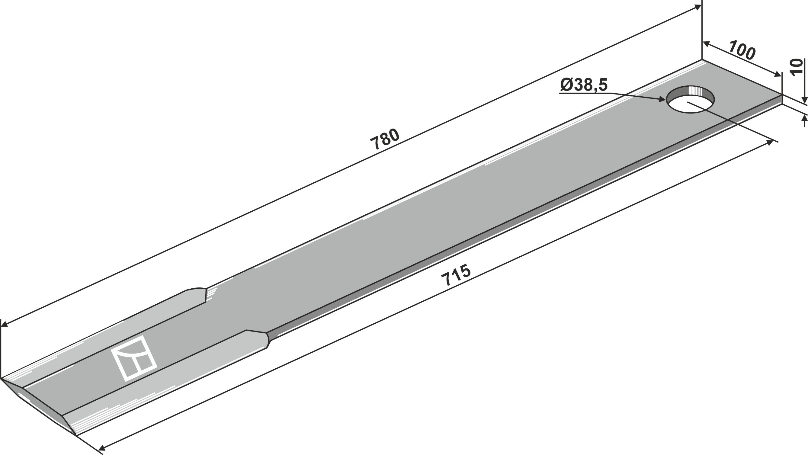 Mover-blade 715mm
