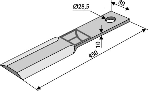 Flail 450x80mm