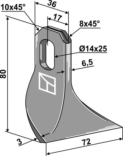 Flail 80x36mm