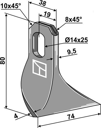 Flail 80x38mm