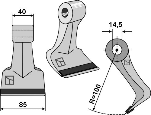 Pruning hammer 85x40mm - PTA