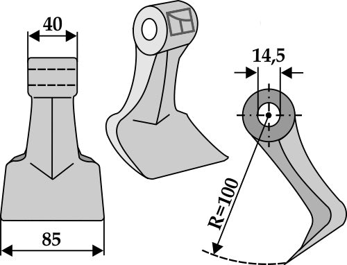 Pruning hammer 85x40mm