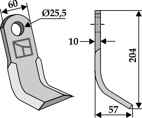 Y-blade 204x60mm