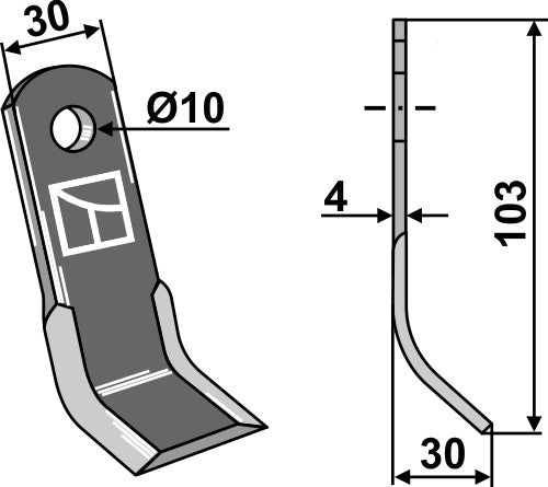 Y-blade 103x30mm
