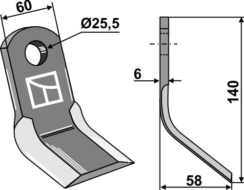 Y-Blade 140x60mm