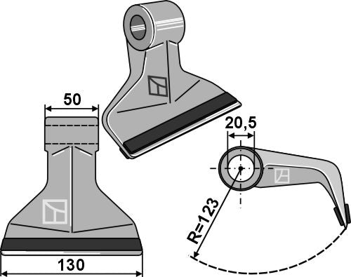 Pruning hammer 130x50mm - PTA