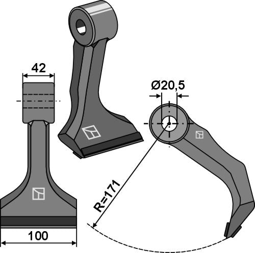 Pruning hammer 100x42mm - PTA