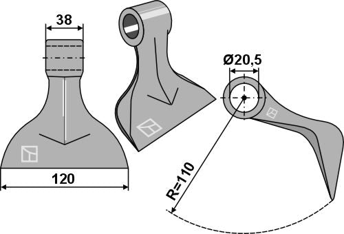 Pruning hammer 120x38mm