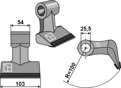 Pruning hammer 103x54mm - PTA