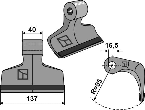 Pruning hammer 137x40mm - PTA