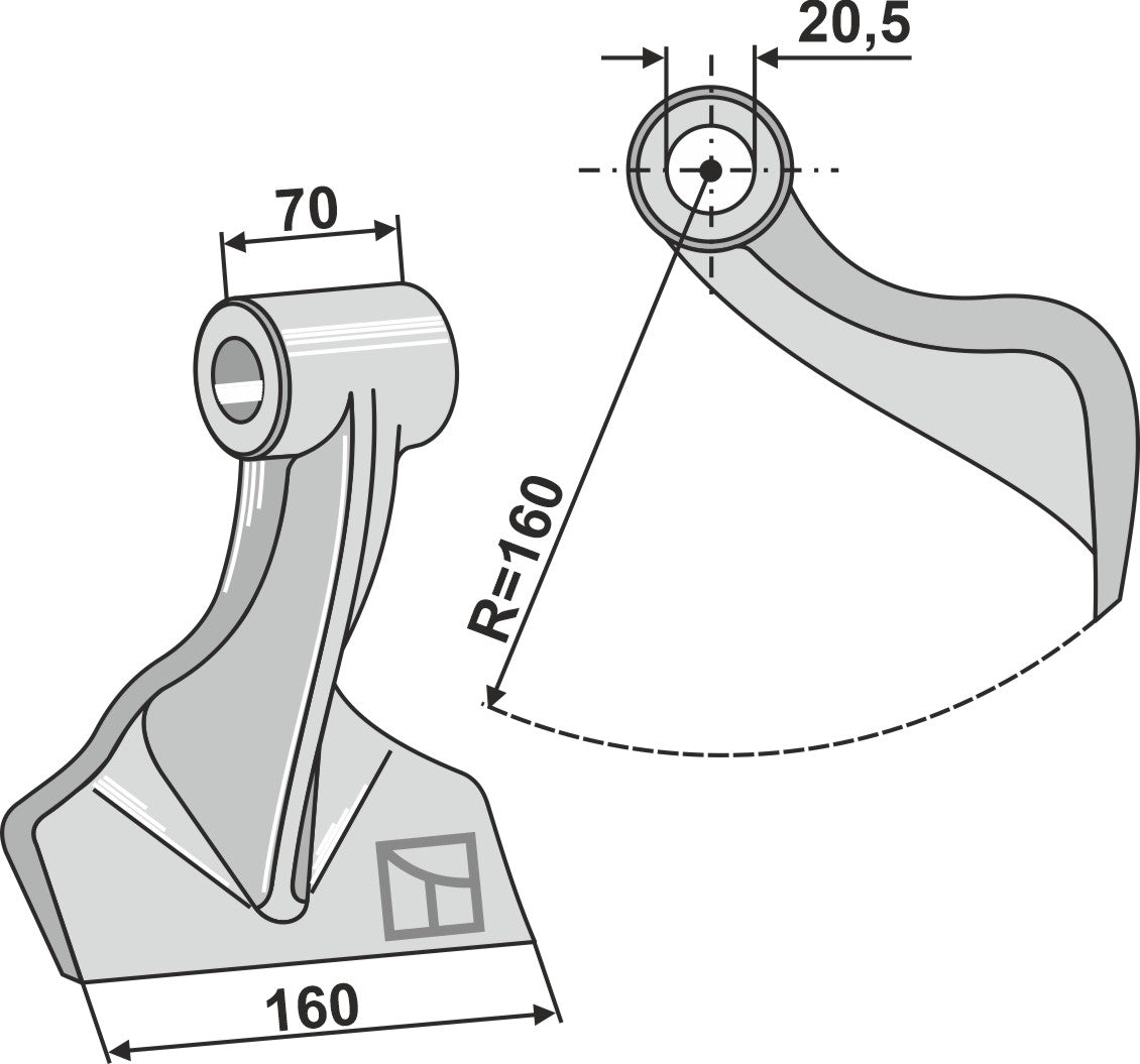 Pruning hammer 160x70mm