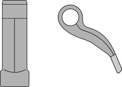 Pruning hammer 45,5x38mm