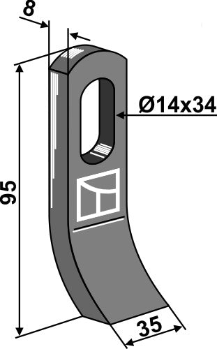 Flail 100x35mm