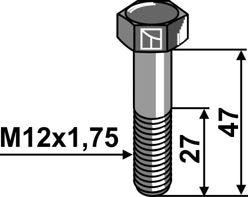 Bolt - M12x1,75 - 10.9