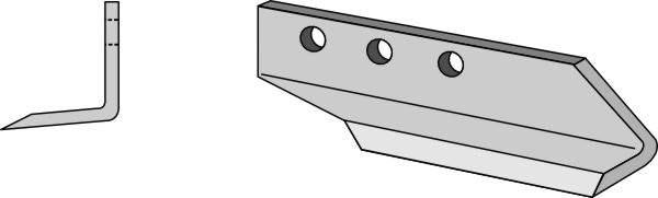 Trencher blade - right model