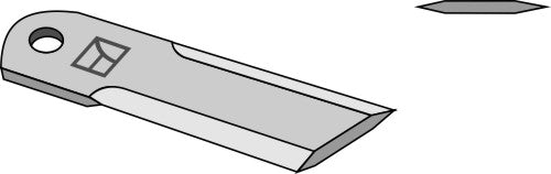 Straw chopper flail blade