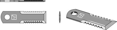 Straw chopper flail blade