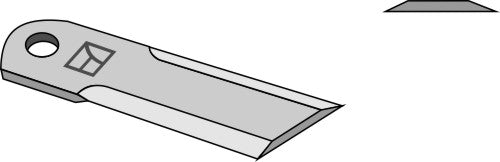 Straw chopper flail blade