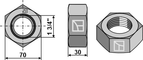 Hexagon locknut