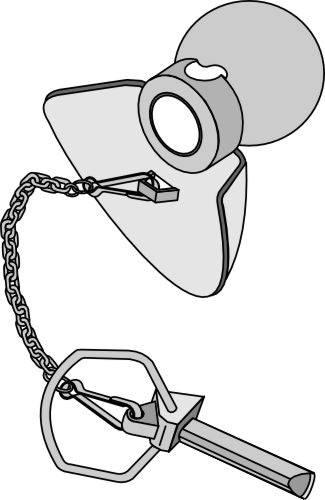 Ball guide cone with linch pin Cat. III