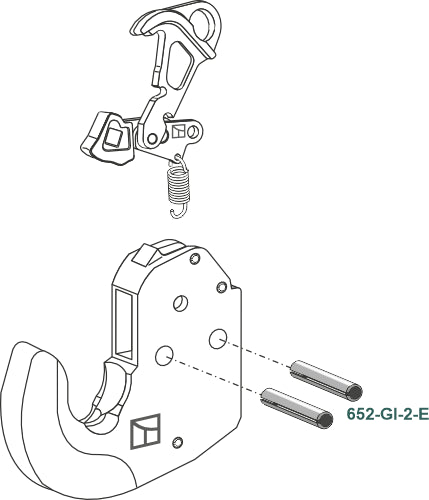 Clamping pin 2 pcs