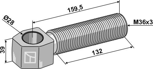 Articulated spindle Ø28