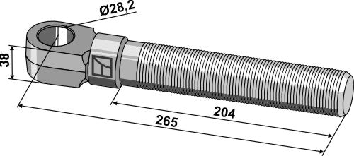 Tie-rod M42x3 - left thread