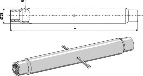 Tube M24x3